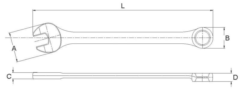 Ключ комбинированный 9мм,LICOTA awters09 Licota