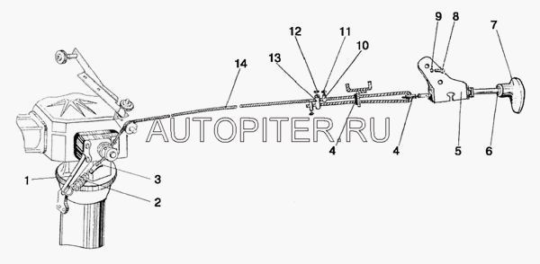 УПРАВЛЕНИЕ МТЗ БЛОКИРОВКОЙ ДИФФЕРЕНЦИАЛА РУП МТЗ 804803010 МТЗ