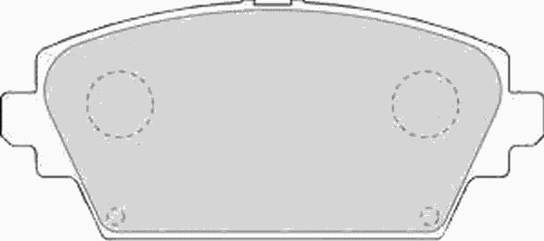 Комплект тормозных колодок, дисковый тормоз FDB1580 Ferodo