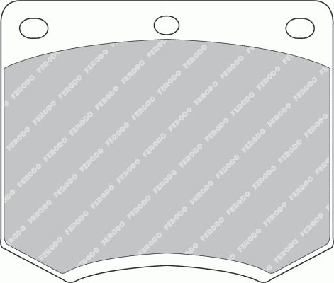 Комплект тормозных колодок, дисковый тормоз FDB167 Ferodo