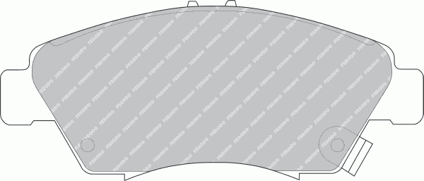 Комплект тормозных колодок, дисковый тормоз FDB776 Ferodo