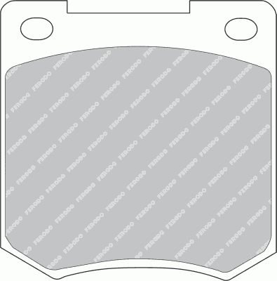 Комплект тормозных колодок, дисковый тормоз FDB810 Ferodo
