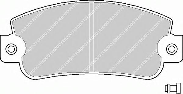 Комплект тормозных колодок, дисковый тормоз FSL346 Ferodo