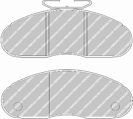 Комплект тормозных колодок, дисковый тормоз FVR791 Ferodo