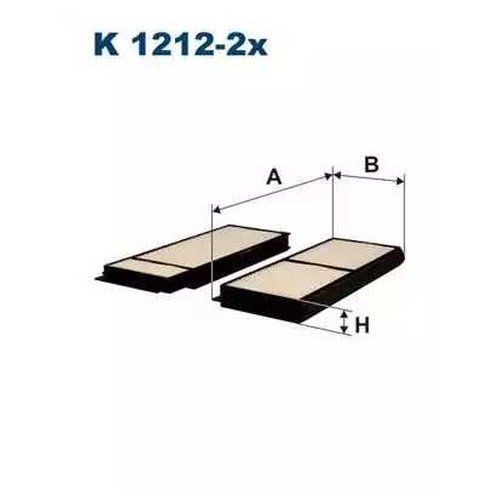 Фильтр, воздух во внутренном пространстве K1212-2x Filtron