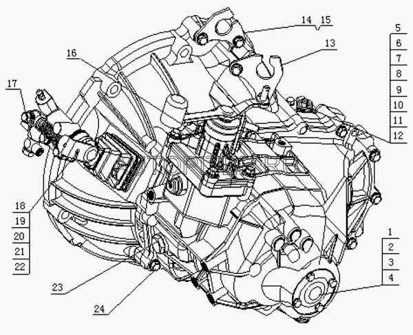 Сальник привода датчика скорости Geely CK, MK 3380209001 Geely