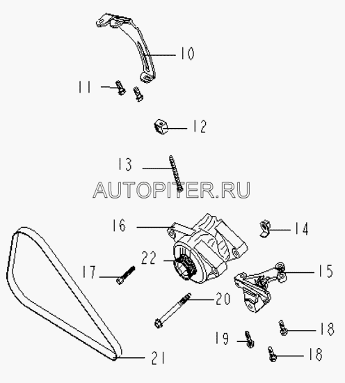 Ремень приводной генератора (5РК960) OTAKA,MK,MK C E030000401 Geely