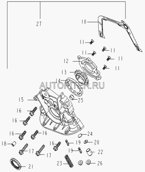 Сальник переднего коленвала GEELY MK E040110005 Geely