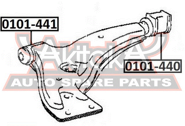 Рычаг передний нижний правый для Toyota Paseo EL54 1995-1999 0101441 Asva