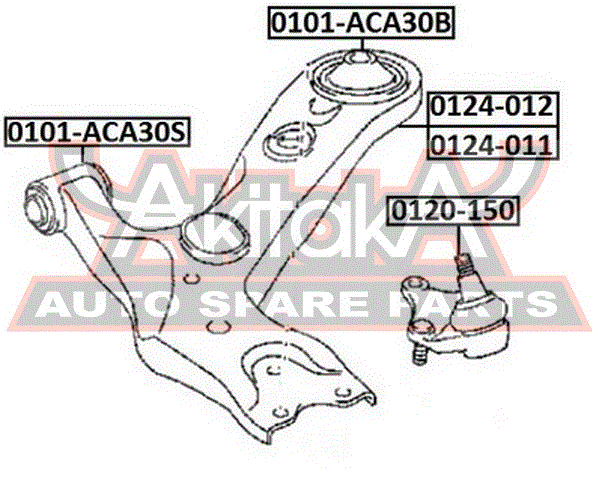 Рычаг передний правый для Lexus NX 200/300H 2014> 0101ACA30B Asva