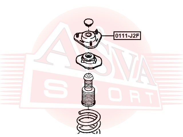 ОПОРА ПЕРЕДНЕГО АМОРТИЗАТОРА 0111J2F Asva