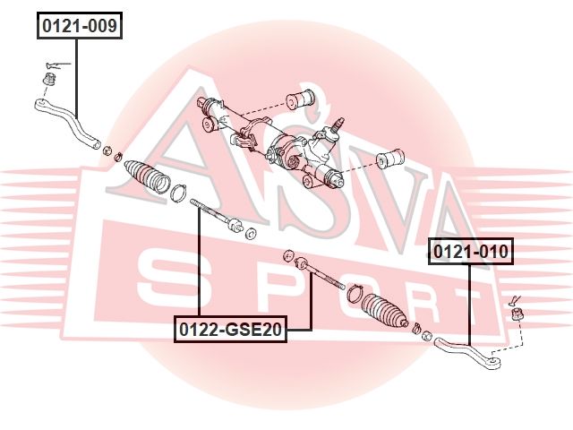 Шарнир 0122gse20 Asva