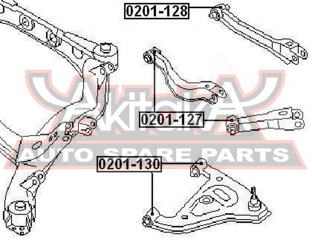 Сайлентблок заднего рычага для Nissan Serena C23M 1992-2001 0201127 Asva