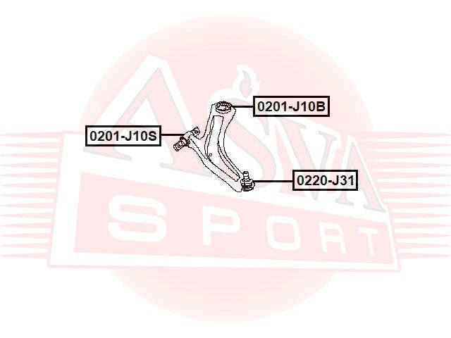 Сайлентблок переднего рычага передний для Renault Koleos (HY) 2008-2016 0201j10s Asva