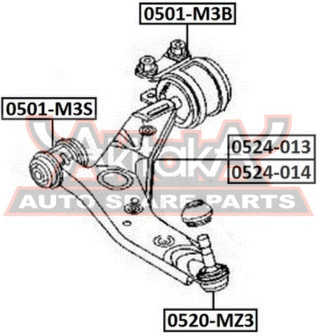 Подвеска 0501m3b Asva