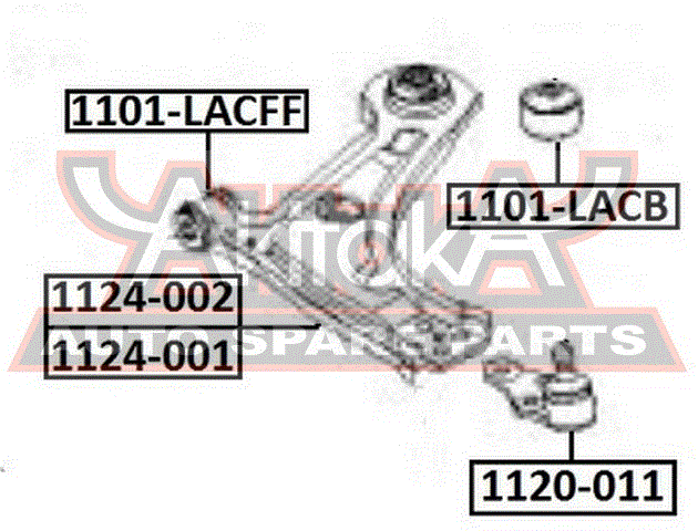 Подвеска 1101LACB Asva