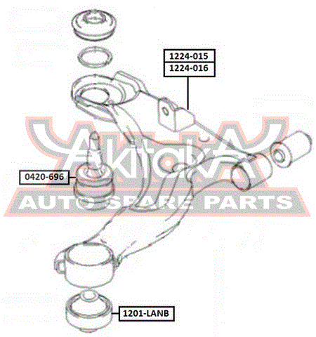 Рычаг передний правый для Hyundai Matrix 2001-2010 1224015 Asva