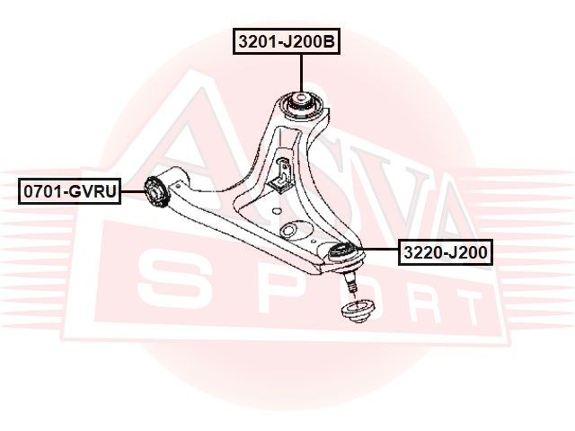 ПОДВЕСКА 3220j200 Asva