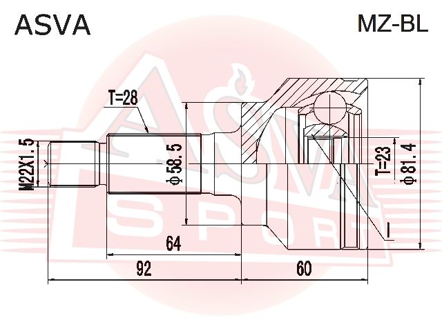 Шарнирный комплект MZBL Asva