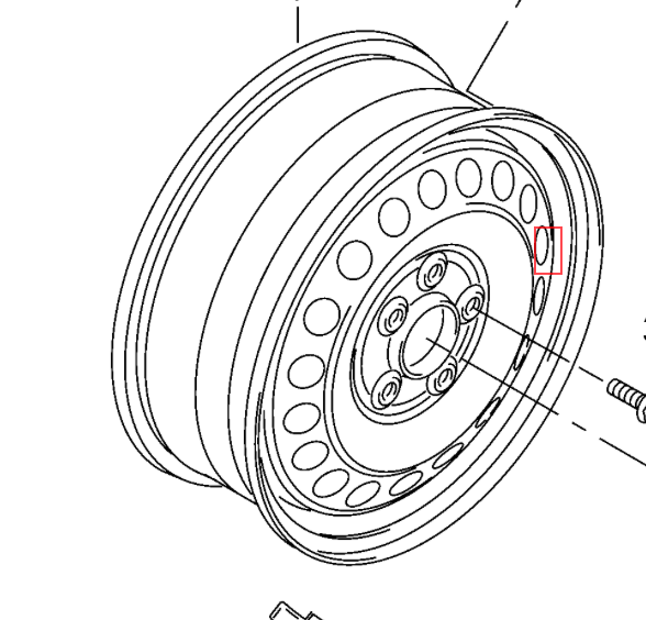 Диск колесный стальной 5,5J х 16 VW CRAFTER 2006-,  2e0601019ac Vag