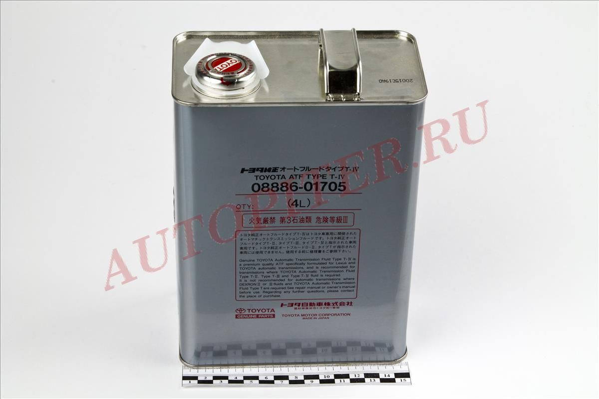 Трансмиссионное масло TOYOTA Auto Fluid T-4 (4л) 0888601705 Toyota