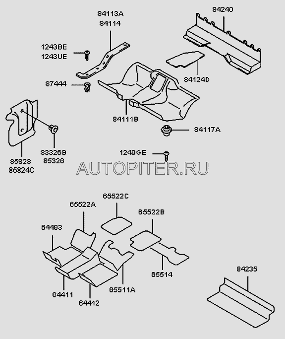 Шумоизоляция 8415133A00 Hyundai-Kia