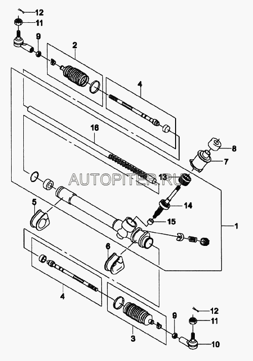 Рулевой наконечник без ГУ 521136 Daewoo