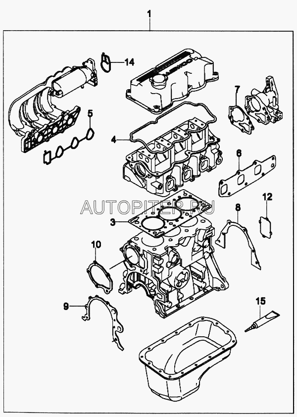 Прокладка распределителя зажигания Спарк 0.8/1.0 94581014 General Motors