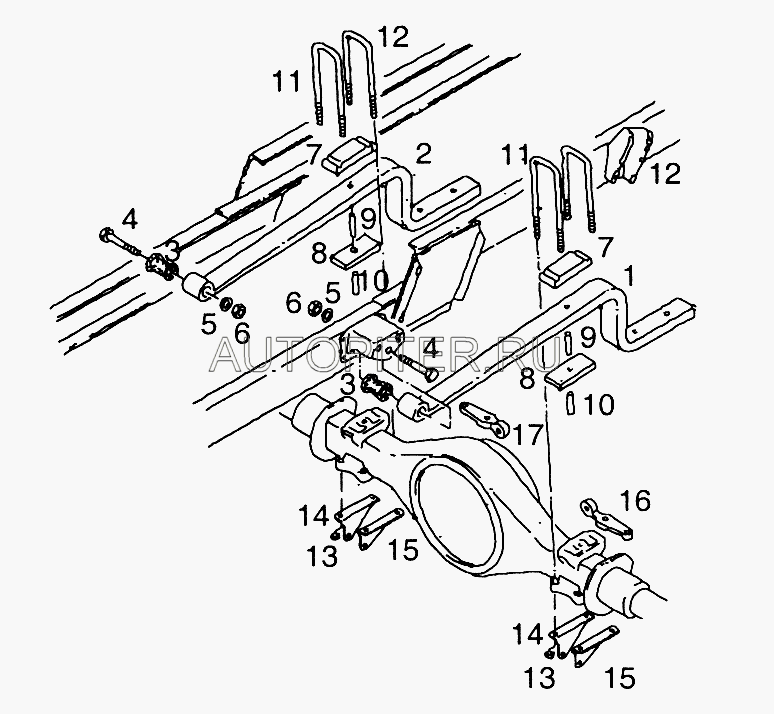 Стремянка рессоры A-M16X1,5-81X335-K 06461110335 Man