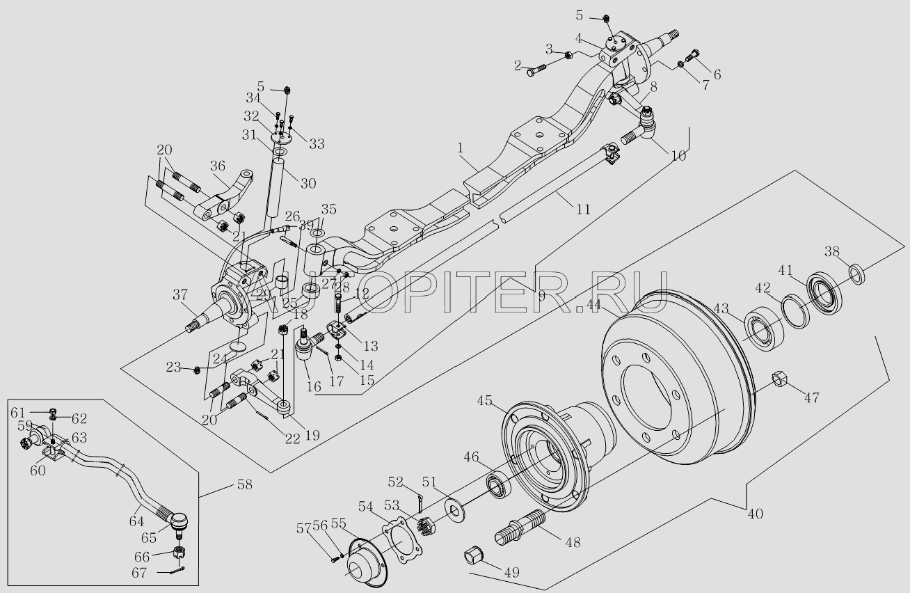 Прокладка крышки шкворня Фотон-1069 1056pe3001065 Foton