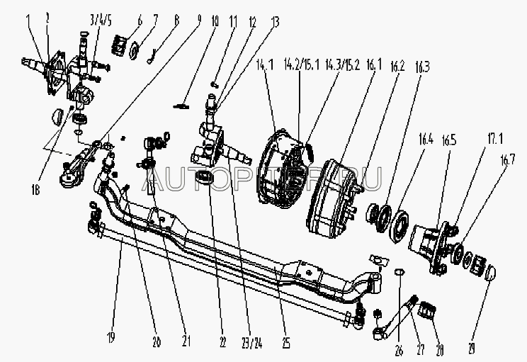 Крышка шкворня Фотон-1049 3000015hf323md Foton