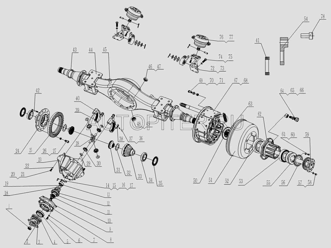 Подшипник ступицы задней наружный 32213 (7513) Фот 32213 Foton