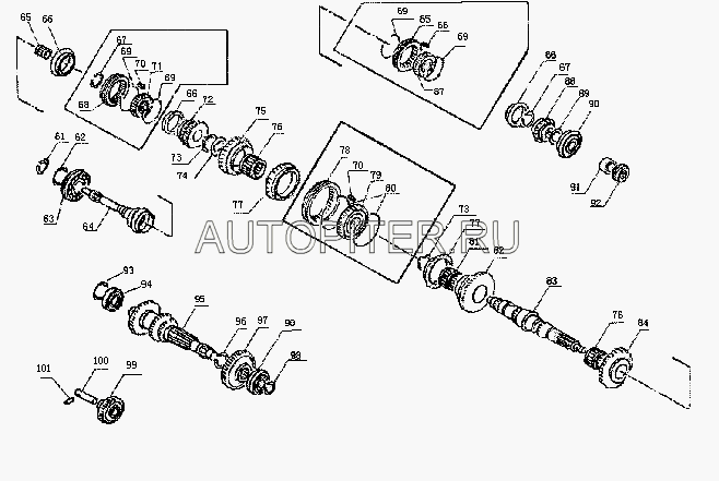 Шестерня КПП FOTON-1049С 5-й передачи вала вторичного Z-21 n170123003 Foton