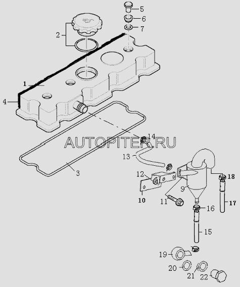 Прокладка головки цилиндров Фотон (Foton) 1041,1069,1093 (Perkins110/135) t3681a021b Foton