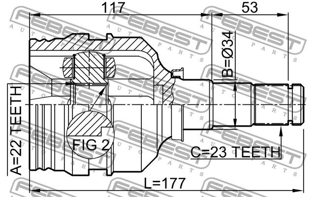 Шарнир 0111AV220 Febest