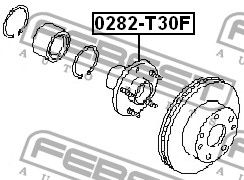 Ступица колеса 0282T30F Febest