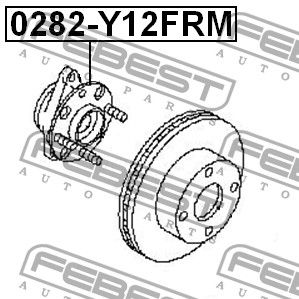 Ступица колеса 0282y12frm Febest