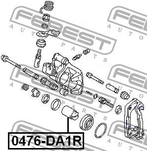 Поршень суппорта тормозного заднего 0476DA1R Febest