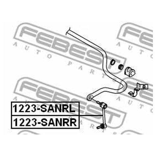 Стойка заднего стабилизатора правая для Hyundai Santa Fe (SM)/ Santa Fe Classic 2000-2012 1223SANRR Febest
