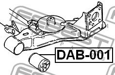 Сайлентблок задней балки для ZAZ Chance 2009-2014 DAB001 Febest