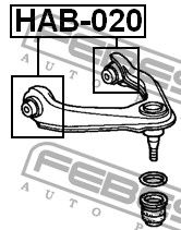 Сайлентблок рычага подвески HAB020 Febest
