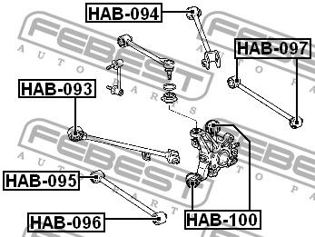 Подвеска HAB097 Febest