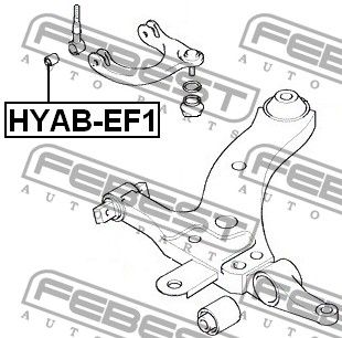Сайлентблок верхнего рычага для Hyundai XG 1998-2005 HYABEF1 Febest