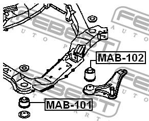 Подвеска MAB102 Febest