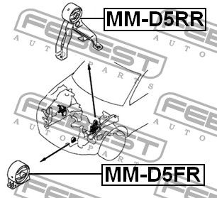 Подвеска mmd5fr Febest