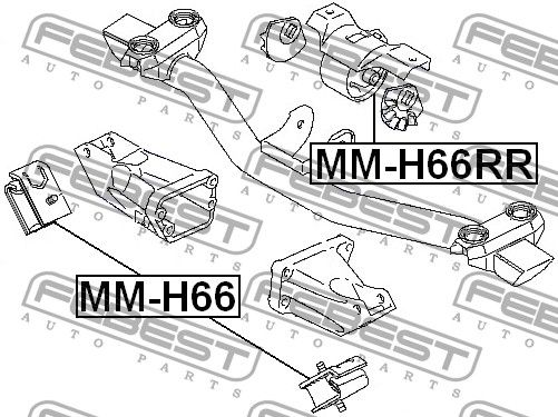 Подвеска MMH66RR Febest