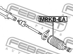 Пыльник рулевой рейки для Mitsubishi Space Gear 1995-2006 MRKBEA Febest