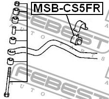 Подвеска msbcs5fr Febest