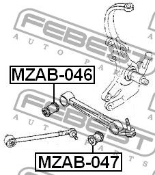 Подвеска mzab047 Febest