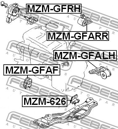 Подвеска MZMGFARR Febest